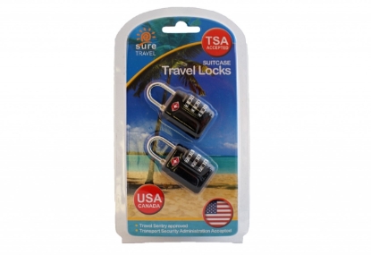 Picture of £7.49 TSA TRAVEL CASE 2 PACK LOCKS (6)