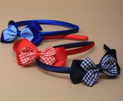 Picture of £1.00 MOLLY ROSE GINGHAM ALICE BANDS (6)